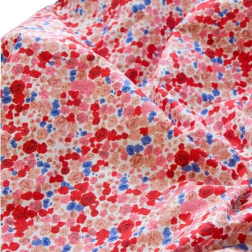 145x50cm 60s Printing Small Floral Poplin Cottonsewing Fabric,making Summer DIY Handmade Clothes Cloth