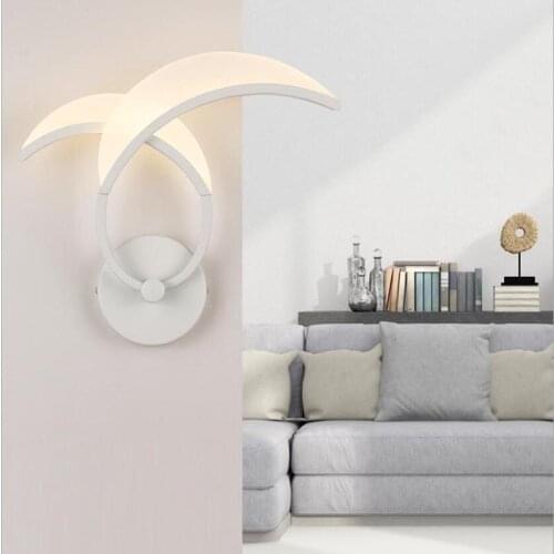 Nordic minimalist LED wall lamp bedroom bedside lamp hotel aisle porch staircase TV background wall lamp