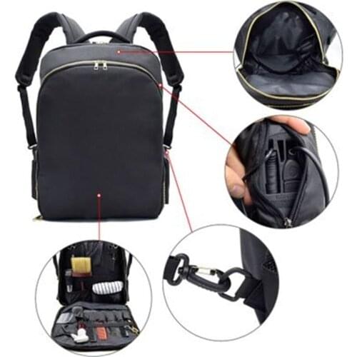 Portable Outdoor Backpack for Hairdresser Hairstylist Haircutting Bag Attached with USB E209