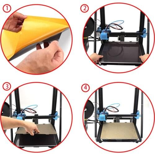 Durable 355*355mm Double-sided Coating PEI Powder Steel Plate with Magnetic B Side for Voron 350 V2 3D Printer Accessories