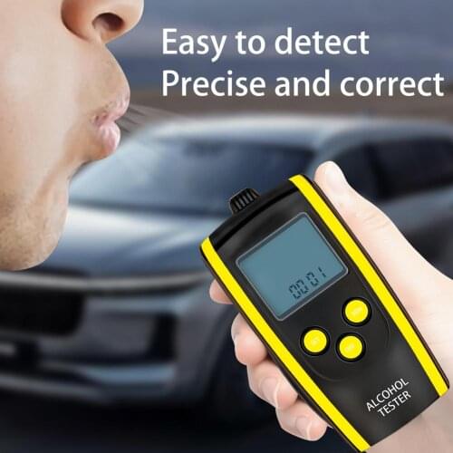 Profession Digital Breath Alcohol Tester Alcohol Breathalyzer HT-611 Alcohol Tester Air Blowing LCD Display Breathalyzer
