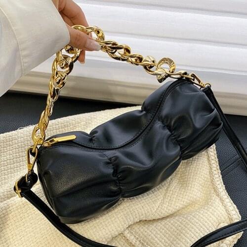 Luxury Soft Leather Handbags Women Cylindrical Shoulder Bags Designer Chains Woman Bag Solid Crossbody Bags for Girl Vintage Sac