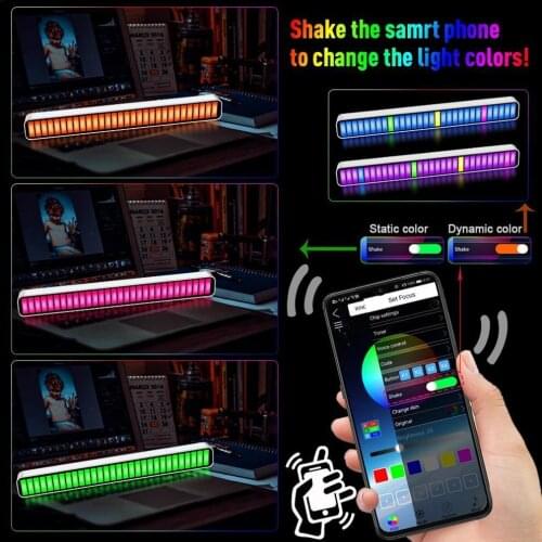 LED Strip Light Sound Control Pickup Rhythm Light Music Atmosphere Light RGB Music Light Bar USB Colorful Lamp For Car Party