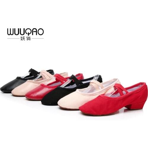 WUUQAO Women's Ballet Flats With Heels