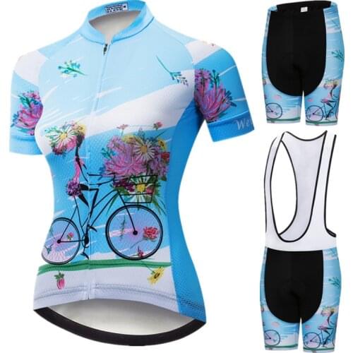 Weimostar Pro Cycling Set Women Mountain Bike Clothing Summer Female Bicycle Clothes Quick Dry Cycling Wear Gel Padded Ciclismo
