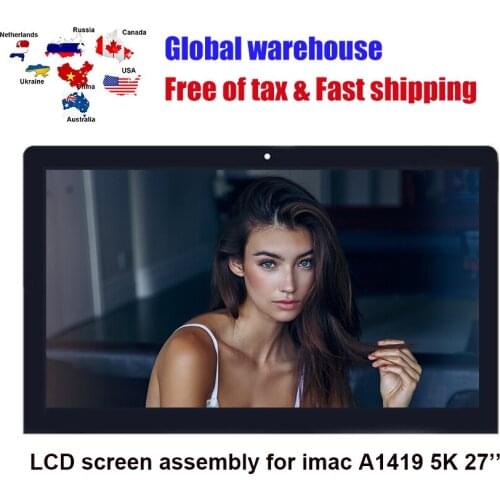 For iMac27'' A1419 5K LCD Screen Assembly Retina Display LM270QQ1 SDB1 SDA2 SDC1 EMC2834 2806 3070