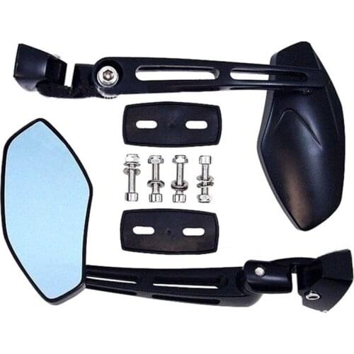 2pcs Motorcycle Rear View Mirrors Racing Style CNC Machined Aluminum Matte Black for Suzuki GSXR 600 750 1000 Hayabusa