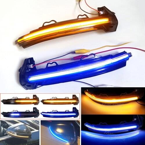 2 pcs Dynamic Turn Signal LED Light Side Mirror Indicator Sequential Blinker For Audi A4 S4 RS4 B9 2016 2017 2018-2019 A5 S5 RS5