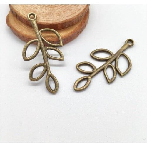 23 pcs Hot Vintage Leaves charms alloy plant Leaves Pendants fit DIY Handmade necklace earring bracelet charms Jewelry Making