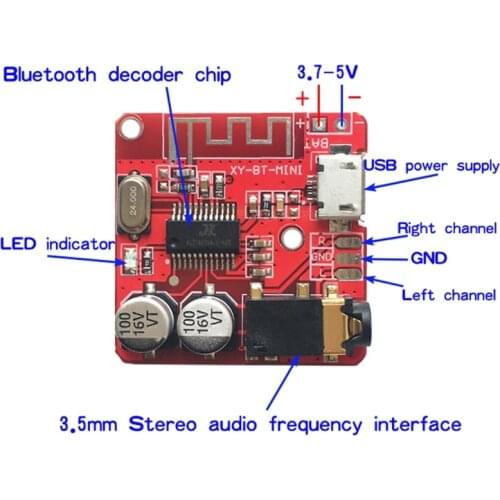 3.7-5V MP3 Bluetooth Lossless Decoder Board Car Stero Speaker Amplifier Module