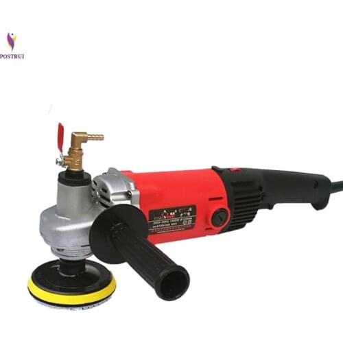 Electric 1400w marble granite wet Stone Polisher grinder sander Hand Grinder Water Mill Variable Speed c/w 7 pcs polishing Pad