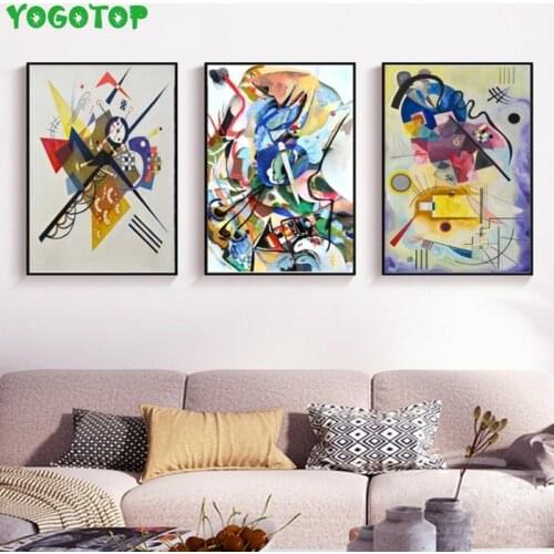 Abstract Vintage Wassily Kandinsky Famous Abstract diamond Painting Diamond Embroidery Full Drill Diy Mosaic Home Art YY5160