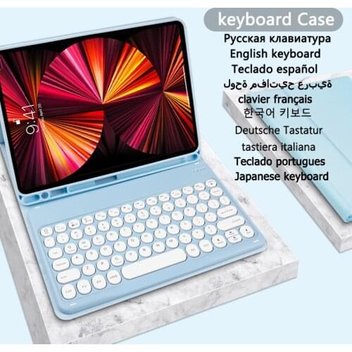 Cover for Samsung Galaxy Tab S6 Lite 10.4 Keyboard Case for Tab S6 Lite 10.4 P610 P615 Russian Spanish Korean Keyboard Funda