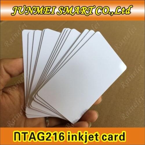 50pcs or 100pcs Free shipping RFID tag216 chip Inkjet printable nfc blank cards for Espon printer, Canon printer