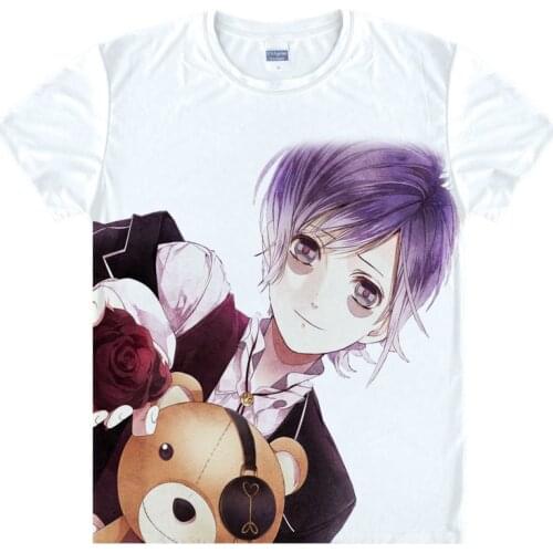 DIABOLIK LOVERS T-shirts kawaii Japanese Anime t-shirt Manga Shirt Komori Yui Sakamaki Ayato Cosplay shirts 44882624761 tee 74