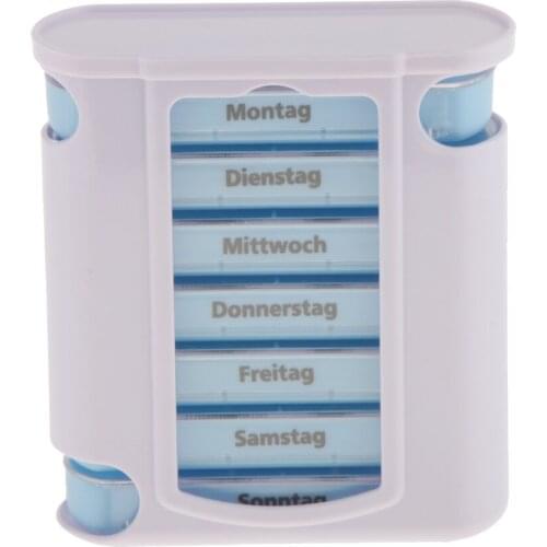 Medicine Weekly Storage Pill 7 Day Tablet Sorter Box Container Case Holder