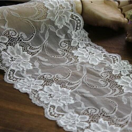 5Yard/Lot Stretch Lace Fabric Elastic Mesh 19CM Sewing DIY Lace Trim Wedding Dress Sexy Lingerie Clothing Accessories