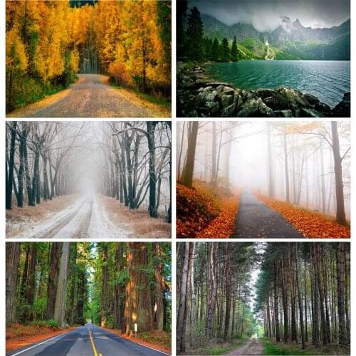 SHENGYONGBAO Natural Scenery Photography Background Spring Landscape Travel Photo Backdrops Studio Props 2021115CA-06