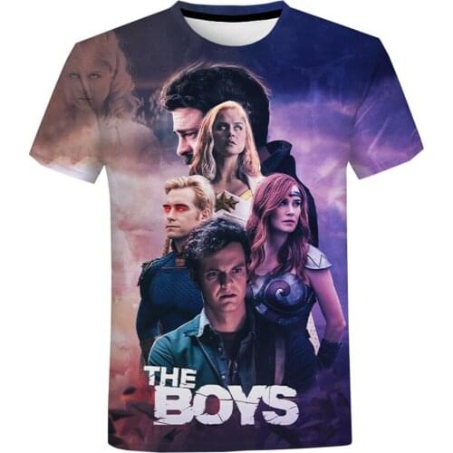 TV Series The Boys 3D Printing T-shirt Harajuku Streetwear T Shirts Men And Women Fashion Casual Short Sleeve Cool Tee Top Tees