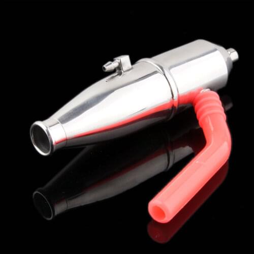 HSP 02026 Upgrade Parts 102009 VX SH 18 Engine 02124 Aluminum Alloy Exhaust Pipe & Silicone Tube For 1/10 RC Car 94122 94188