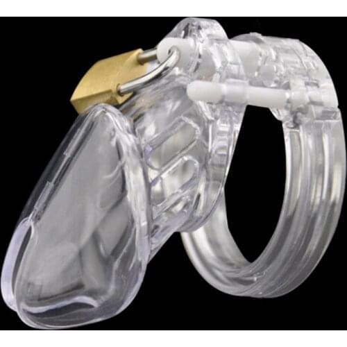 Reusable Male Chastity Cage One Set Penis Rings Sex Toys For Men Masturbators Long/ Short Cage Bondage Cock Enlargment Cockring