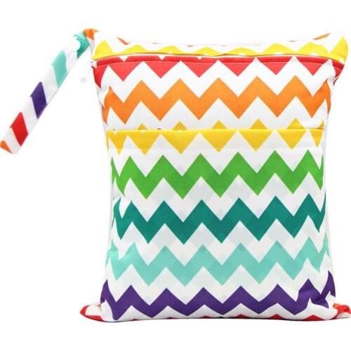 Baby Reusable Wet Dry Bag Waterproof TPU Diaper Bag Changing Cloth Storage Bag Nappy Organizer For Mommy Baby Care