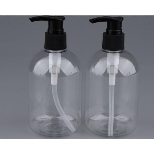 2pcs Refillable 350ml Soap Dispenser Hand Bathroom Soap Dispenser Shampoo Bottle Kitchen Bathroom Soap Pump Dispenser