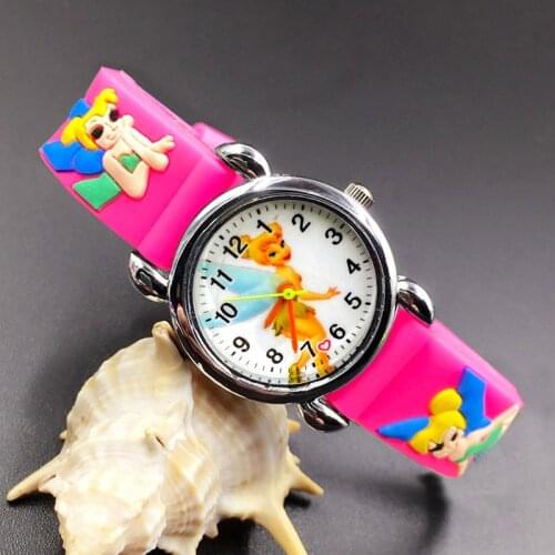 Cartoon Pretty Style Children Watches Kids Students Girls Quartz 3D Silicone strap Wrist Watch Clcok E22