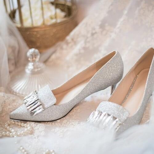 Brides wedding shoe fairy shoe feast
