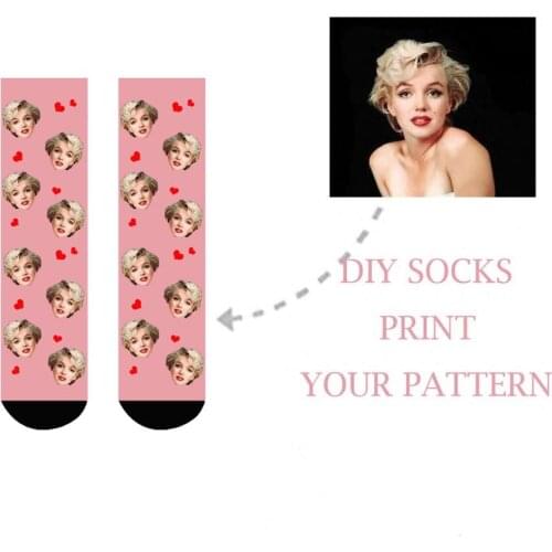 3D Diy Printed Personalized Custom Women&Mens Sport Socks Heart Colorful Print Art Design Long Sock Christmas Gift