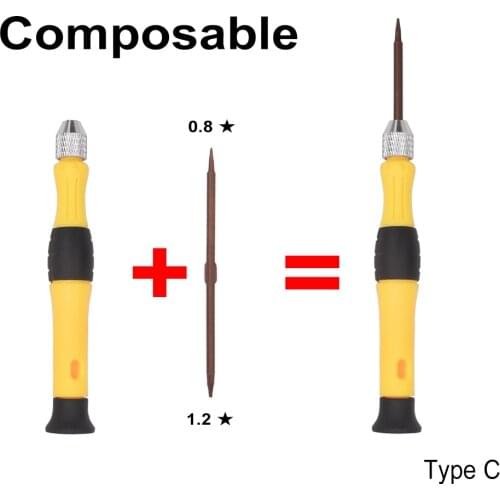 New Arrived Double Head 2 in 1 Combination Screw driver 0.6Y 1.5Phillips for 7 Plus iPhone 7 Inside Screws Repair 100pcs/lot