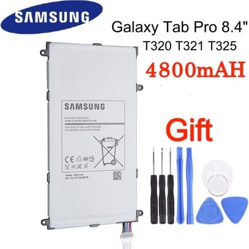 SAMSUNG Original T4800U T4800E Samsung Galaxy Tab Pro 8.4 in SM-T321 T325 T320 T321 Tablet Spare Battery PC 4800mAh