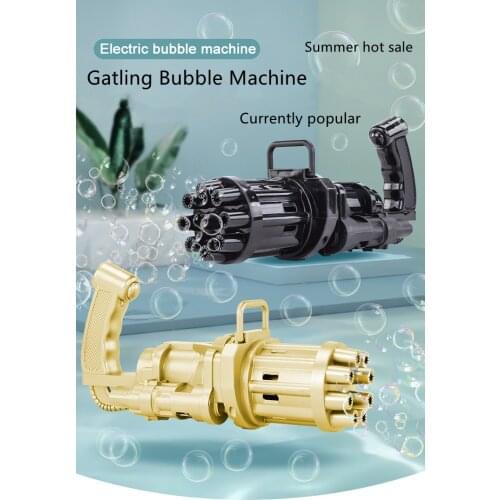 Gatling Bubble Gum Machine Kids Soap Bubbles Bubble Gun Plastic Soap Bubble for Children Gift Bubble Gun Anal Toys Bubble