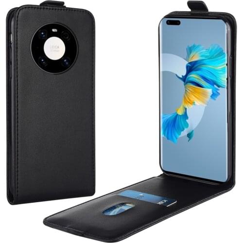 Flip Up and Down Leather Case for Huawei Mate 40 Pro+ NOP-AN00 6.76'' Vertical Cover for Mate 40 Pro Plus Case Phone Bag