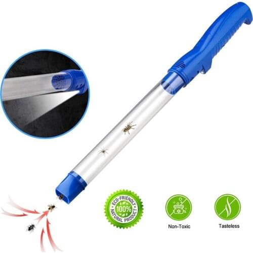 Handheld Suction Insect Trap Usb Rechargeable Vacuum Fly Trap Light Portable Pest Spider Control Garden Tool Fly Catcher