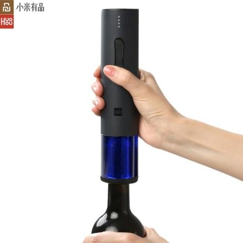 Youpin Huohou Electric Automatic Wine Bottle Opener Kit Electric Corkscrew With Foil Cutter For smart home kits