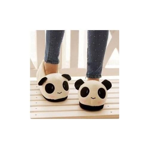 Panda Slippers Full Heel Plush Home Cotton Slippers Couple Gifts Winter Cotton Slippers Shoes lovely slipper Non-Slip 36-43