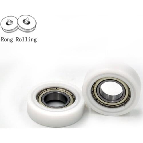 Packaged Plastic Bearings inner diameter 15mm, sliding nylon roller,gate plastic wheels 5pcs/lot 15*50*15