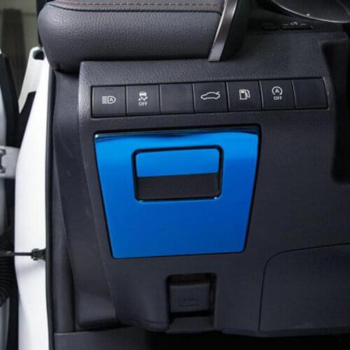 Stainless steel decorative patch of car main drivers storage box for Toyota camry XV70 2018 2019 2020 accessories