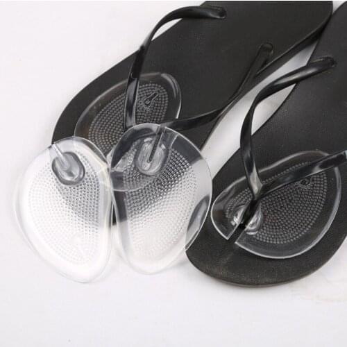 1Pair Hot Silicone Insoles Anti Slip Gel Pads Insoles Shoes Orthotics Cushion Pads Insert Massage Gel Forefoot Insole Manicure