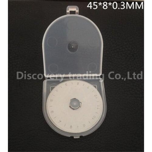 10pcs 45MM Patchwork Fabric Leather Craft Steel Circular Rotary Cutter Refill Blades Sewing Quilting fits Olfa cutters