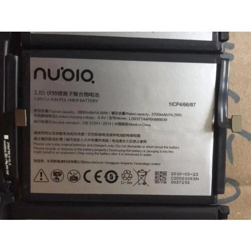 100% Original 3800mAh LI3937T44P6H886639 New Replacement Battery For ZTE NX609J Batteries High Quality