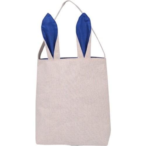 100pcs Easter Bunny Bag Cute Rabbit Ears Bags Cotton Burlap Material Gift Bag Wedding Party Decoration Free Shipping