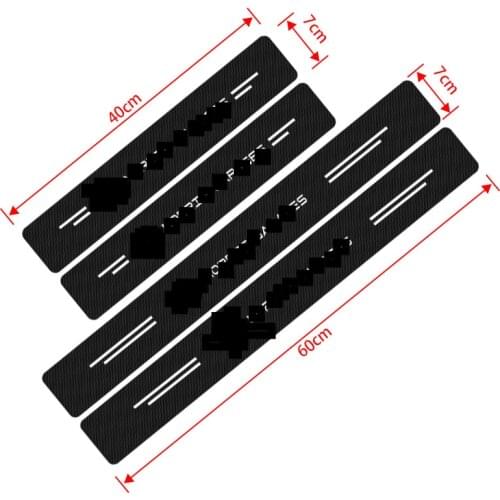 4pcs Car Carbon Fiber Sticker