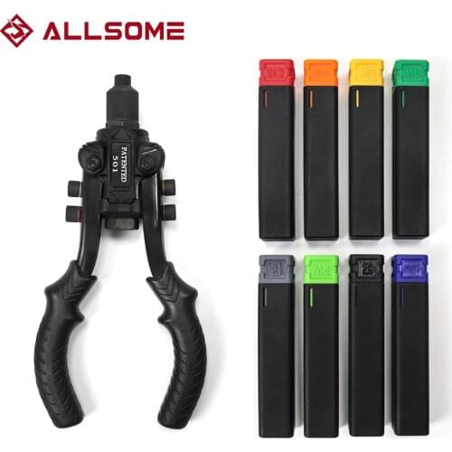 ALLSOME Multifunctional 3 in 1 Hand Rivet Nut Guns Riveter of Sleeve Nuts Threaded Rivet Tool With M3/M4/M5/M6/M8/M10