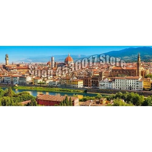 Diamond Embroidery 5D DIY Diamond Painting Panorama of Florence Landscape Italy Cross Stitch Rhinestone Mosaic Home Decor Crafts
