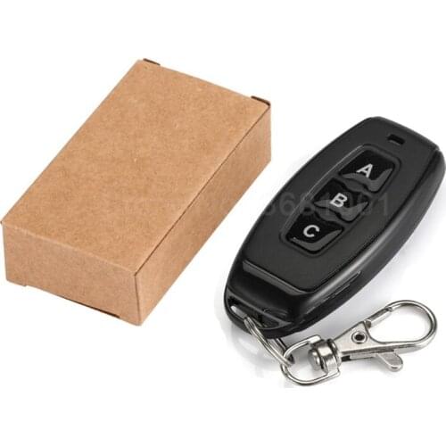QIACHIP Wireless 433 Mhz 3 CH RF Remote Control Switch Learning 1527 Code Button 433MHz Transmitter For Light Switch Car Key