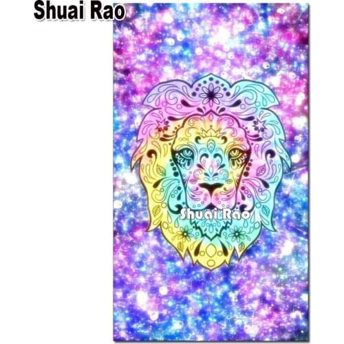 Diamond Mosaic animal art,Fantasy lion Head Picture Of Rhinestone Diamond Painting Cross Stitch Embroidery Needlework Wall Art