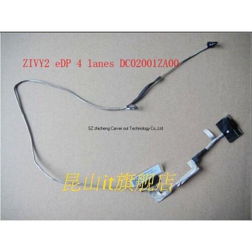For lenovo Ideapad Y50-70 ZIVY2 eDP 4 lanes DC02001ZA00 touch LED cable LVDS cable 4 lanes DC02001ZB00 40Pin 4k LED cable