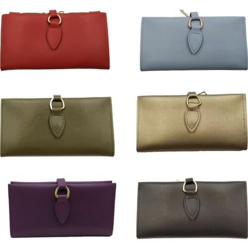 Large Size Simple Design Elegant Women 'S Wallet luxury card holder coin purse convenient high capacity fashion